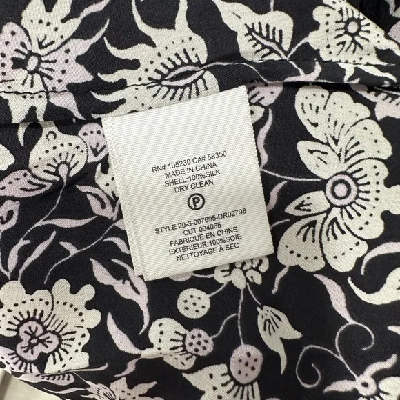 Joie Jamila Floral Print Shift Long Sleeve Dress